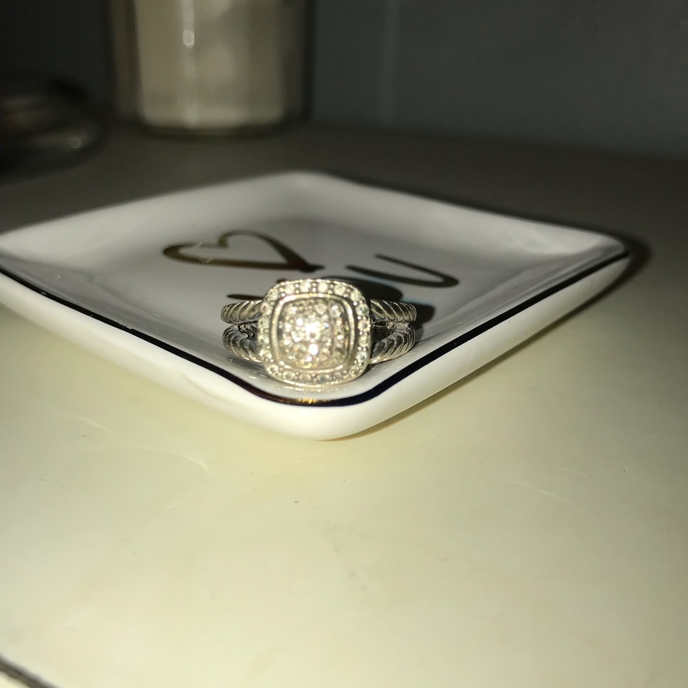 David Yurman Petit Albion Ring with Diamonds